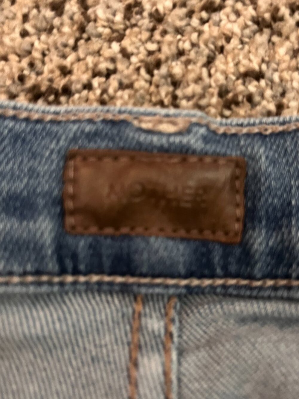 Mother Rambler Zip Flood Jeans Size 30 Medium Wash High-Rise - Picture 4 of 11